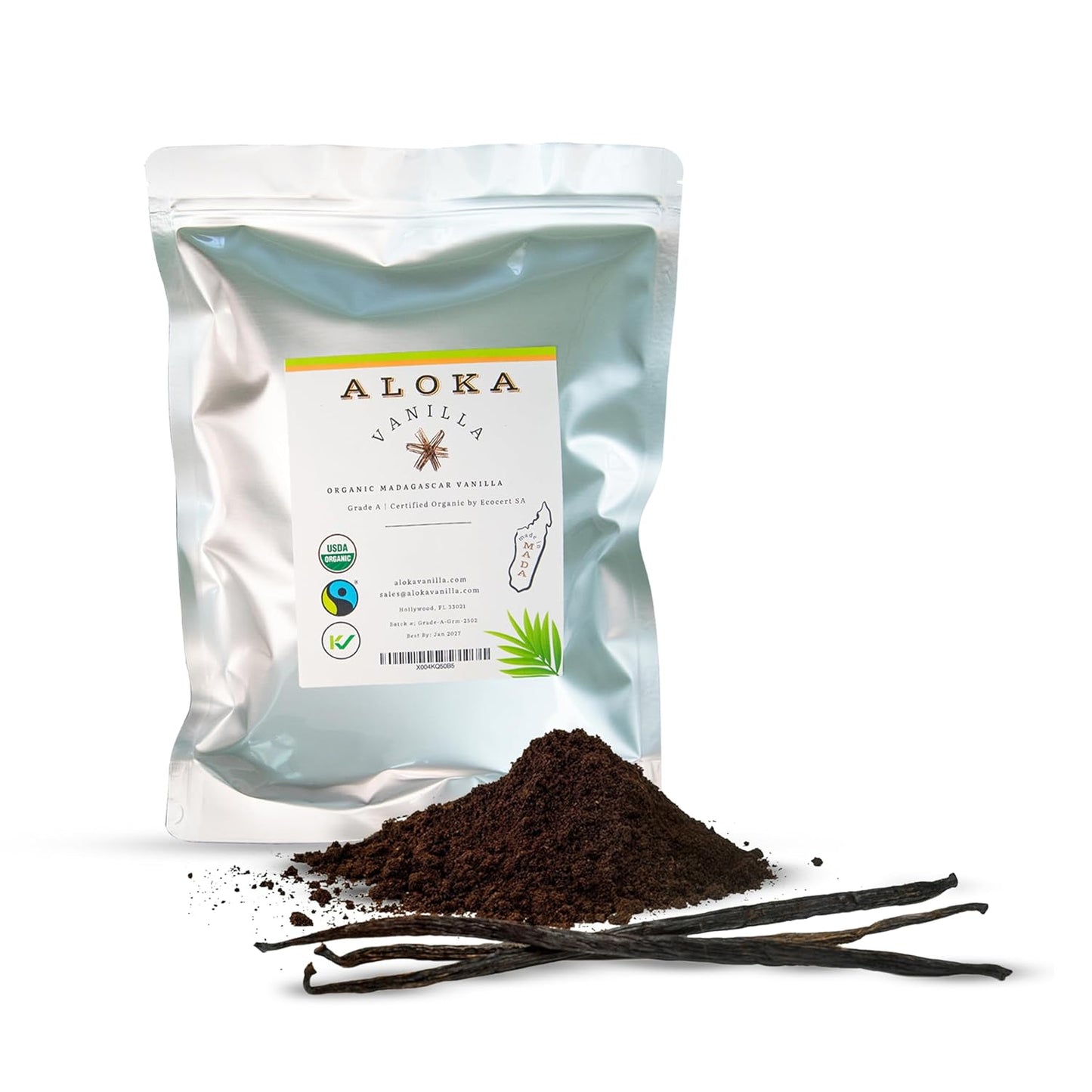 Organic Madagascar Vanilla Powder